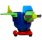 1998 Unglaublich variable Steckmobile - Flugzeug blau + BPZ