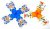 Fast battle Kreisel - blau + orange