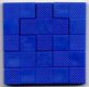2000 Schachbrett-Puzzle blau