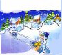 2003 I - Weihnachten - Schneemann-Slalom