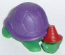 Lustige Maßbänder - Schildkröte lila