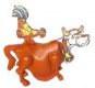 Das lustige Tierrennen - Kuh mit Hahn