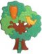 1994 Buntes Bäume-Puzzle - Eulenbaum 1 + BPZ