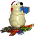 2005 Weihnachten - Eisbär mit Geschenken + BPZ