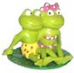 1997 Frosch-Pärchen auf Blatt