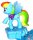 2015 Weihnachten Mädchen - My little Pony - Rainbow Dash + BPZ