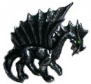 Dragons 1 - Drache 8 silber-schwarz