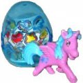 Filly Pferdchen mit gezacktem Plastikei + Sticker