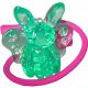 Fairies Welt - Armband mit Kristalltier - Hase grün + BPZ