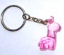 Schlüsselanhänger - Acryl-Tiere - Elch rosa