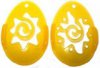 2021 Frühlingsentdecker -- Malschablonen Eier gelb + BPZ
