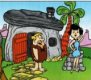 2000 I - The Flintstones - Barney und Betty mit Haus