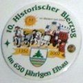 10. Historischer Bierzug - Button - 650 Jahre Eibau