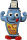 2002 Schreibtisch-Bande - Mr. Marker blau + BPZ