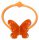 Schmetterlings-Armbänder - orange