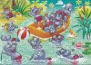 1997 Happy Hippos Strand - Puzzle mit BPZ
