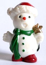 Snowman - mit Adventsstern - zum Schließen ins Bild klicken