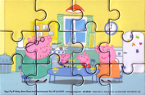 Salati Preziosi - Magnet-Puzzle - Peppa Pig 1 mit BPZ - zum Schließen ins Bild klicken