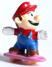 1995 Super Mario 1 - Mario mit Skateboard - zum Schließen ins Bild klicken