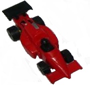 1990 Formel 1 - Rennauto rot - Modell 2a - zum Schließen ins Bild klicken