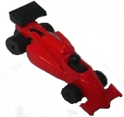 1990 Formel 1 - Rennauto rot - Modell 4a - zum Schließen ins Bild klicken