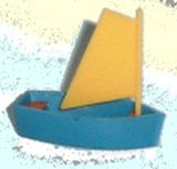 Schimpys -- Segelboot - zum Schließen ins Bild klicken
