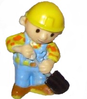 Bip - Bob der Baumeister - mit Spaten - zum Schließen ins Bild klicken