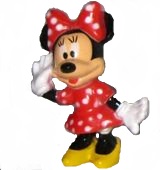 Minnie Mouse - Figur 3 rot - zum Schließen ins Bild klicken