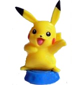 Pokémon - Topper Pikachu mit Stopfen + BPZ - zum Schließen ins Bild klicken