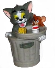 1993 Bip - Tom & Jerry mit Mülltonne - zum Schließen ins Bild klicken