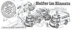 1993 Helfer im Einsatz - BPZ Polizei Streifenwagen - zum Schließen ins Bild klicken