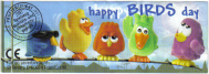 Happy Birds Day - BPZ Vogel grün - zum Schließen ins Bild klicken