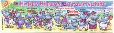 1992 Happy Hippos Traumschiff - BPZ 3 - zum Schließen ins Bild klicken