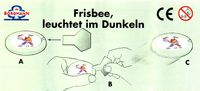 Borgmann - BPZ Frisbee, leuchtet im Dunkeln - zum Schließen ins Bild klicken