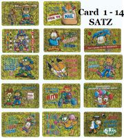 I golden Garfield - 14 Cards - SATZ - zum Schließen ins Bild klicken