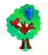 1994 Buntes Bäume-Puzzle - Eulenbaum 4 + BPZ - zum Schließen ins Bild klicken