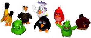 Angry Birds - 8 Figuren SATZ + 2 BPZ - zum Schließen ins Bild klicken