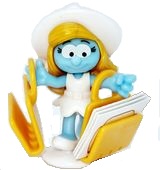 2021 Smurfs Golden Edition - Architekt Schlumpfine + BPZ - zum Schließen ins Bild klicken