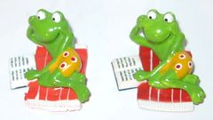 1995 Frosch mit Buch - Diorama - zum Schließen ins Bild klicken
