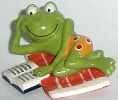 1995 Frosch mit Buch - zum Schließen ins Bild klicken