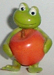 1998 Frosch mit Apfel - zum Schließen ins Bild klicken