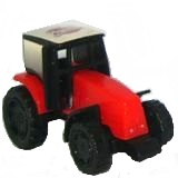 Pfanni - Traktor rot - zum Schließen ins Bild klicken