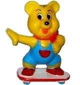 Goldbären Familie - Bär als Skater Variante 1 - zum Schließen ins Bild klicken