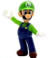 2020 Super Mario - Figur Luigi mit BPZ - zum Schließen ins Bild klicken