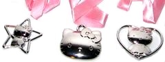 2011 I - Hello Kitty - 3 Metallanhänger SATZ - zum Schließen ins Bild klicken