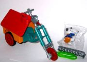 1999 I - Snoopy mit Motorrad-Haus + BPZ - zum Schließen ins Bild klicken