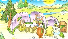 1996 I - Yoghi Bear - Bärenhöhle + BPZ - zum Schließen ins Bild klicken