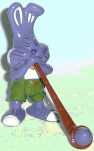 Ostern 2001 - Hase mit Alpenhorn - zum Schließen ins Bild klicken