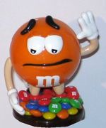 Spender mit M&Ms-Sockel - Orange - zum Schließen ins Bild klicken