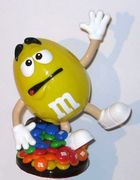 Spender mit M&Ms-Sockel - Yellow - zum Schließen ins Bild klicken